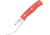 Joker Knives Bushcraft Survival Fixed Blade Knife, 9in Overall, 4in Satin 1.4116 SS Drop Point, Orange Canvas Micarta Handle, Comes w/2 Meters Of 550 Paracord, Black Leather Belt Sheath, Orange, CN111