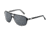 JOOP! 87165 Single Vision Prescription Sunglasses - Black Frame and Grey Blue Lens 87165-8738SV