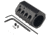 JP Enterprises .936 Bore Alum. Gas Block with Detent Gas Adjustment, Black, JPGS-8D