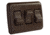 JR Products On/Off Switch With Bezel - Triple Switch, Brown, 12155