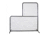 JUGS Standard Series L-Shaped Screen, Black Frame/Black Net S1002