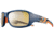 Julbo Stunt Sunglasses, Blue/Orange w/ Zebra Light Hard Lenses 4383112
