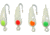 K&amp;E 66-10-AST Moon Glow Jig Size 10 Assorted 24Cd, 66-10-AST