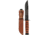 KA-BAR Knives 125th Anniversary USN Knife, 11.88in Overall, 7in Black oxide Coated 1095 Cro-Van Carbon Steel Clip Point Blade, Stacked Leather Handle, Leather Sheath, 9227