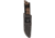 KA-BAR Knives Camp Turok Knife, 8in, 1095 Cro-Van Steel, Drop Point, Brown Ultramid Handle, 7511