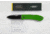 KA-BAR Knives Folding Hunter, Folding Knife, 7.25in, AUS 8A SS Steel, Kelly Green Zytel Handle, Green Black, 7.25, 4062KG