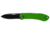 KA-BAR Knives Folding Hunter, Folding Knife, 7.25in, AUS 8A SS Steel, Kelly Green Zytel Handle, Green Black, 7.25, 4062KG