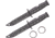 Ka-bar Knives Ka-bar Emergency Whistle 2-pk W/ Nickel Plated Key Rings