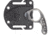 KA-BAR Knives George Roscoe Push Dagger, 1.8in, 425 High Carbon Stainless Steel, Sheepsfoot, Steel Handle, 7704