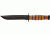 Ka-Bar Knives Utility Serrated Knife w/ Leather Sheath, USMC, Clampack 4-1218CP-9