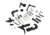 KAK Industry Lower Parts Kit, For AR-15, Black, Does Not Include Grip/Trigger Guard 506-1015-008
