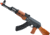 Kalashnikov Licensed AK-47 Airsoft AEG Rifle w/ Electric Blowback and Real Wood, Black/Brn, Large, 12916