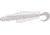 Kalins Fishing 4in Tickle Worm, White Ice, 4TW-153