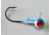Kalins Fishing Kalin Roundhead Jig, 1/16oz, Size 4 Hook, Blue/White, 10/Pack, RH16-12
