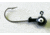 Kalins Fishing Kalin Roundhead Jig, 1/8oz, Size 1 Hook, Black, 10/Pack, RH18-7