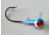 Kalins Fishing Kalin Roundhead Jig, 3/8oz, 2/0 Hook, Blue/White, 8/Pack, RH38-12
