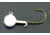 Kalins Fishing Kalin Triple Threat Crappie Jighead, 1/8oz, White, 10/Pack, TJ10WH-18