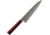 Kanetsune Gyutou Knife 210mm Minamo-kaze, 8.25 blade, Red plywood handle with black micarta ring, KC-822