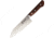 Kanetsune Santoku Kitchen Knives, Tsuchime Vg-1 Series, 11.25in Overall, 6.5in Hammered Finish Vg-1 SS Blade, SS Bolster, Mahogany Wood Handle, Hrc 58-59, KC-942