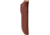 Kanetsune Seseragi Clip Fixed Blade Knife, 10.5in Overall, 6in 15 Layer Damascus Steel Clip Point Blade, Brown Wood Handle, Leather Belt Sheath, KB-268