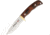 Kanetsune Subaru Drop Point Fixed Blade Knife, 3.88in, Damascus Steel, Drop Point, Brown, Wood Handle KB551
