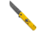 Kansept Kansept Knives Foosa Slip Joint Knife Yellow G-10 w/ Bat/Spider 3" Black SW, Yellow, 154CM, adult, BHQ-138083