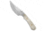 Kansept Knives Flank Fixed Blade Knife, 3.62in, D2, Drop Point Blade, G-10, Tan Handle, Tan/Gray, 7.25 inch, BHQ-223424