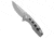 Kansept Knives Kansept Knives Cassowary Frame Lock Knife Gray Anodized Ti 2.91" Damascus, Gray, Damascus, adult, BHQ-199316