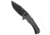 Kansept Knives Kansept Knives Hellx Drop Point Liner Lock Knife Black Micarta 3.6" Black SW, Black, D2, adult, BHQ-203406