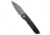 Kansept Knives Kansept Nettle Frame Lock Knife Twill Carbon Fiber &amp; G10 3.2" Damascus, Black, Damascus, adult, BHQ-230055