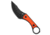 Kansept Knives Niko Fixed Blade Knife, 3.54in, D2, Clip Point Blade, G-10, Orange Handle, Orange/Black, 7.30 inch, BHQ-223427