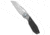 Kansept Knives Kansept QTRO Crossbar Lock Knife BB Ti/Shred Carbon Fiber 3.6" SW Elmax, Black/Gray, Elmax, adult, BHQ-226775