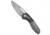 Kansept Knives Kansept Thoth Frame Lock Knife Titanium Twill Carbon Fiber 3.5" Satin, Black/Gray, CPM 20CV, adult, BHQ-208655