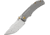 Kansept Knives Pelican EDC Framelock Folding Knife, Gray, Gray titanium handle, K1018A1
