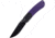 Kansept Knives Reverie Purple G10 Folding Knife, 4in Closed, 3in Black Stonewash 154CM SS Blade, Black/Purple G10 Handle, Black Nylon Pouch, T2025B5
