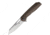 Kansept Knives Shard Frameock Limited Edition Folding Knife, 3.5 satin finish CPM S35VN stainless blade, Bronze textured titanium handle, K1006A1