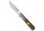 Karbon Knives Karbon Knives Flatline Frame Lock Knife Tan G-10 3" Satin 154CM, Gray/Tan, 154CM, adult, BHQ-192766