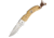 Karesuando Singi FAllkniv Natural Folding Knife,3in,Drop Point,Natural,Curly Birch Handle KAR3618