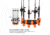 Kast King V10LS Spooling Station and Rod Rack, Orange/Black, KKTAROMRRV10LSOR