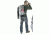 Kata MiniBee-111 UL Backpack Tripod Holder View 2 - Light Gray KT-UL-MB-111