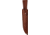 Katz Alamo Bowie White Micarta Fixed Blade Knife, 15in Overall, 10in Bowie XT-75 Steel Blade, White Micarta Handle, Brown Leather Belt Sheath, CB-10/WM
