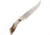 Ken Richardson Knives Horn Bowie Fixed Blade Knife, 8in, Standard Edge, Horn Handle KRK1410