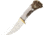 Ken Richardson Knives Small Hunter Fixed Blade Knife, 3in, Antler Handle KRK1403