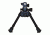 Versa-Pod All Steel Model 51 7-9in Prone Bipod w/Rubber Feet And Universal Adaptor, Black, 160-051