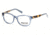 Kenneth Cole KC0792 Eyeglass Frames - Shiny Blue Frame Color