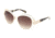 Kenneth Cole KC7138 Sunglasses - Crystal Frame Color, Gradient Brown Lens Color