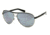 Kenneth Cole KC7151 Sunglasses - Shiny Dark Nickeltin Frame Color, Smoke Mirror Lens Color