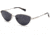 Kenneth Cole KC7235 Sunglasses - Shiny Light Nickeltin Frame Color, Smoke Polarized Lens Color