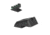 Kensight DFS Serrated Blade Fiber Optic Fixed Rear 1911 Sight, Black, 940-621