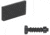 Kensight Serrated Square Replacement Pistol Sight Blade w/ Windage Asembly, No Notch